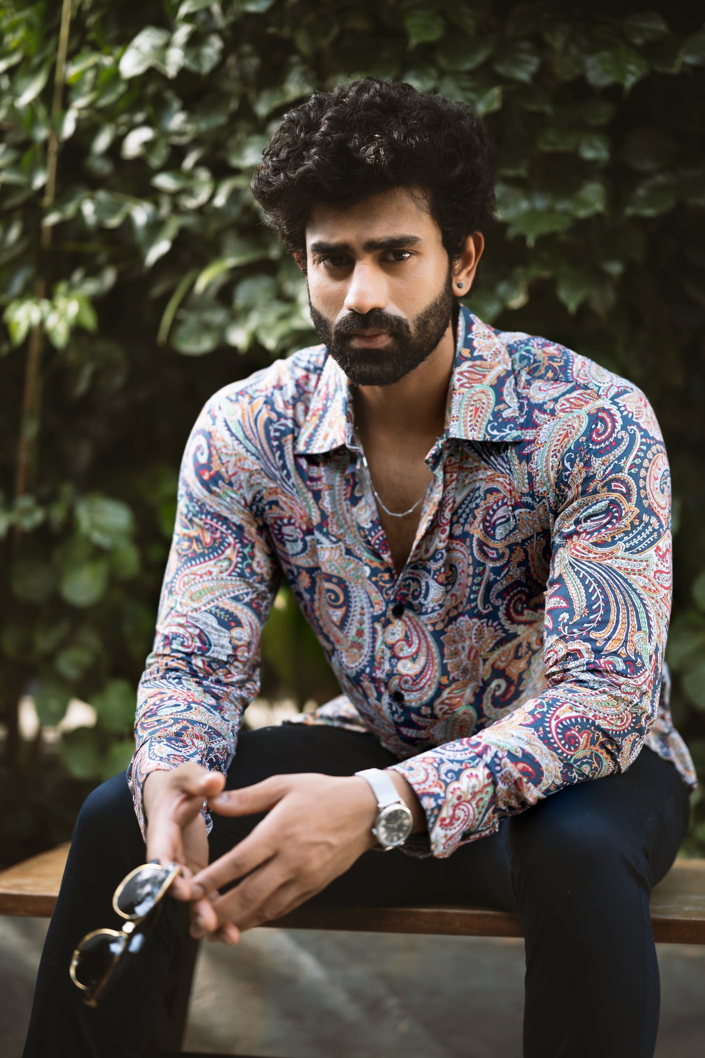 Abstract print shirt