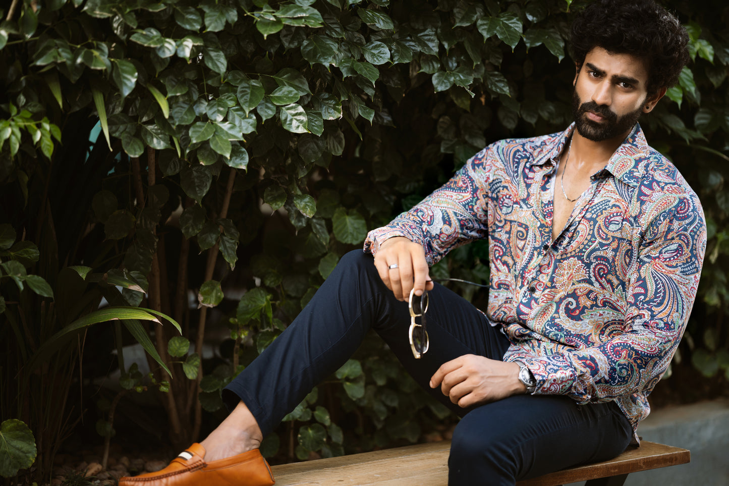 Abstract print shirt