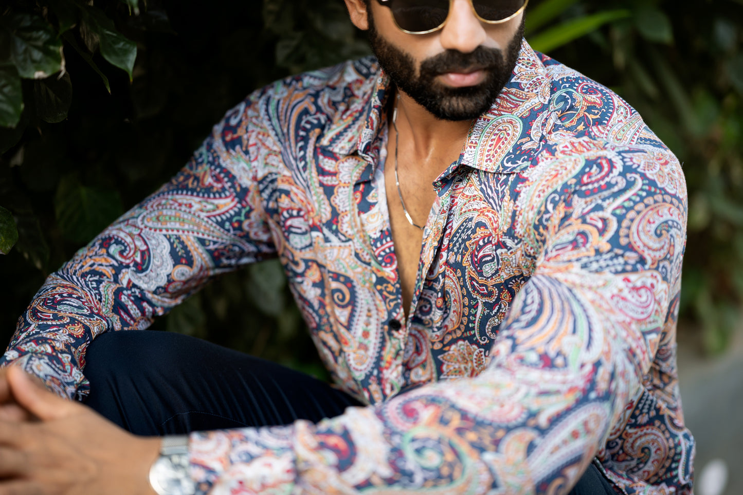 Abstract print shirt