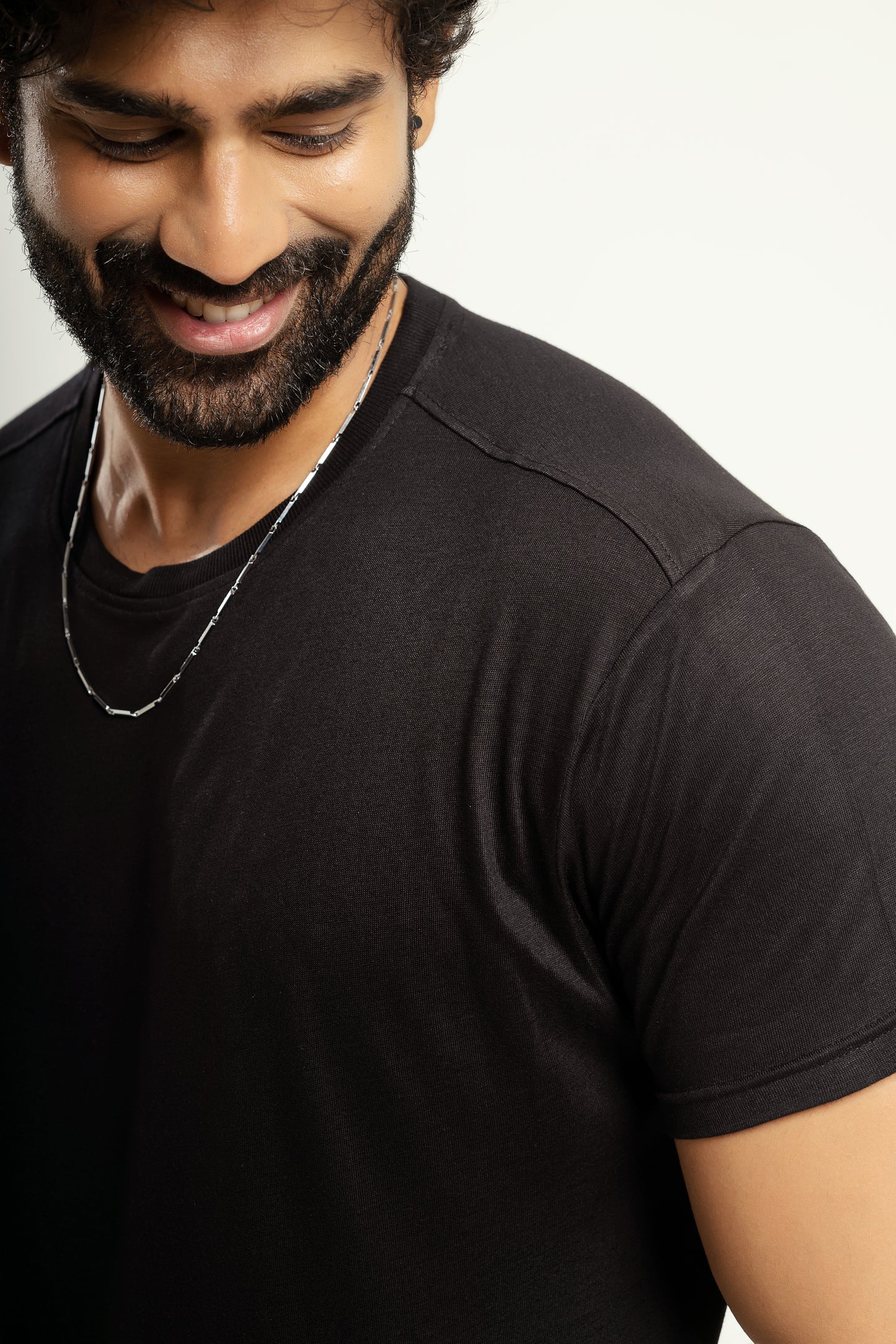 Banana fiber t-shirt in black