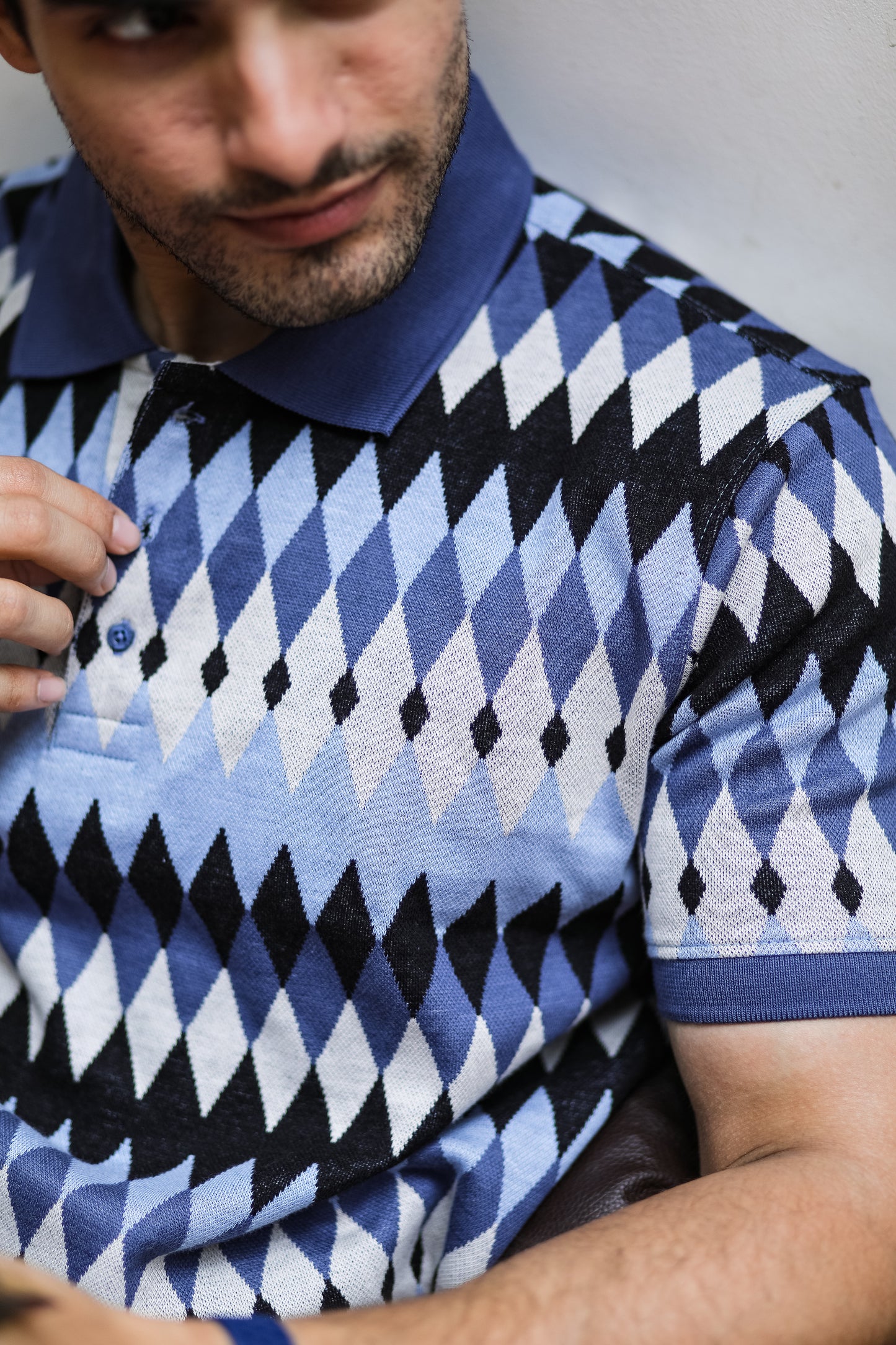 Argyle polo T shirt