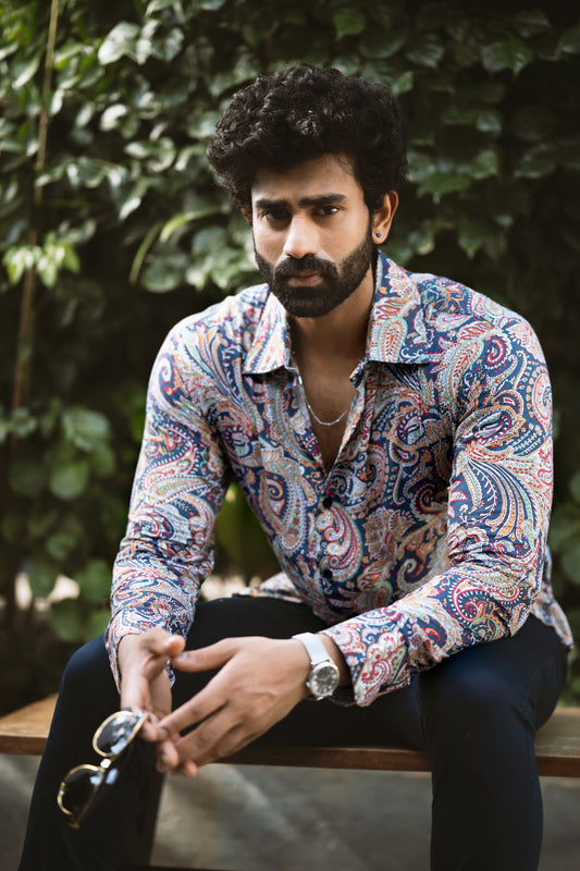 Abstract print shirt
