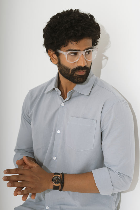 Solid grey shirt